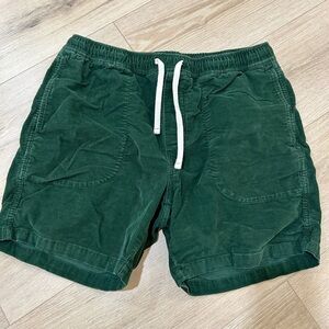 J CREW WALLACE AND BARNES GREEN CORDUROY SHORTS
